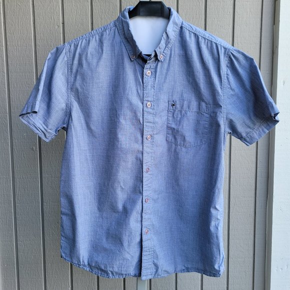 Billabong | Button-Down Men's Short Sleeve Shirt EUC Small light blue - Picture 11 of 12